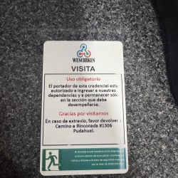Credenciales PVC empresa Chile
